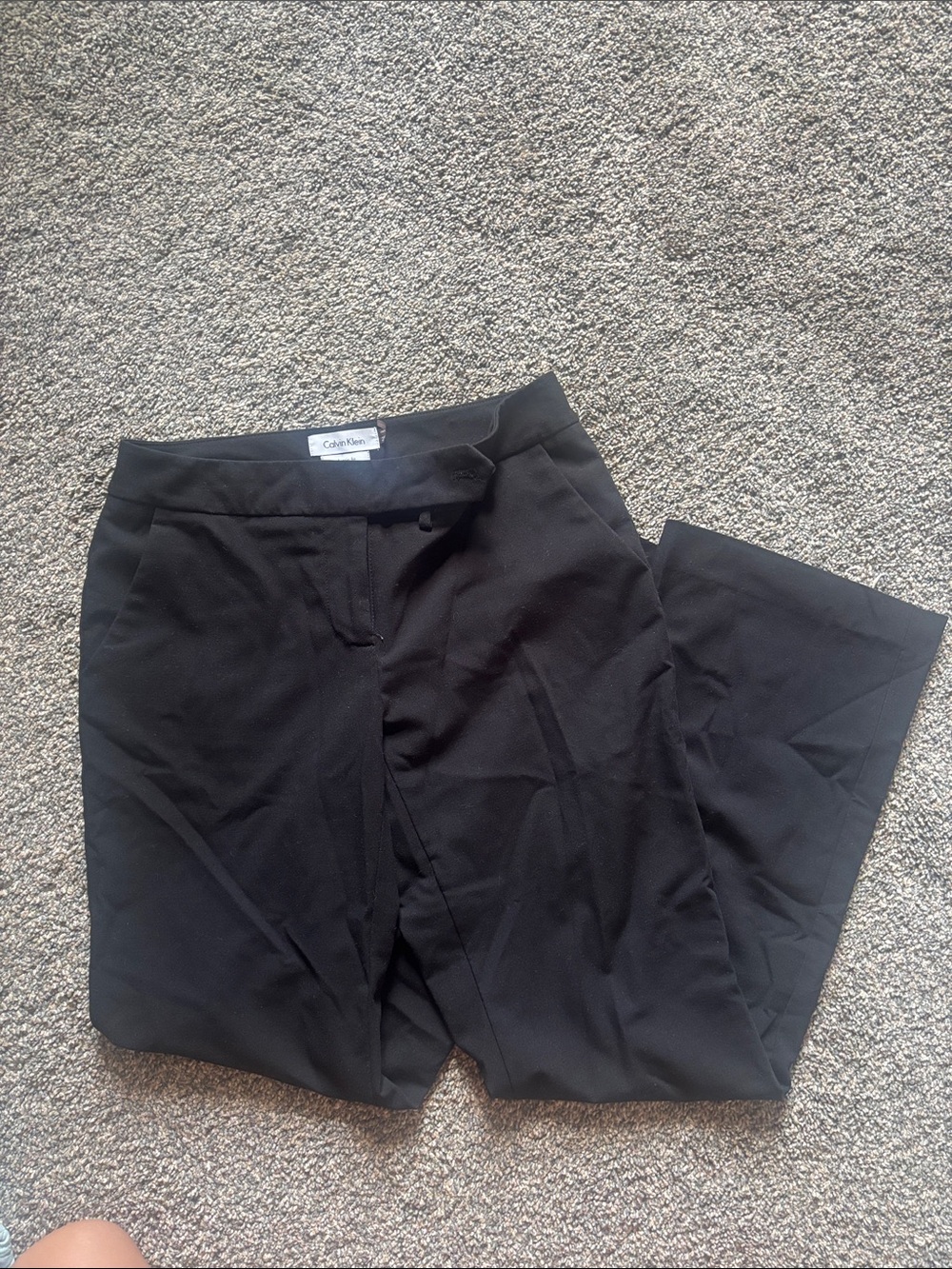 Calvin Klein Black Women's Trousers - Classic Tailored Fit
